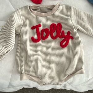 Christmas onesie baby 6-9 months new